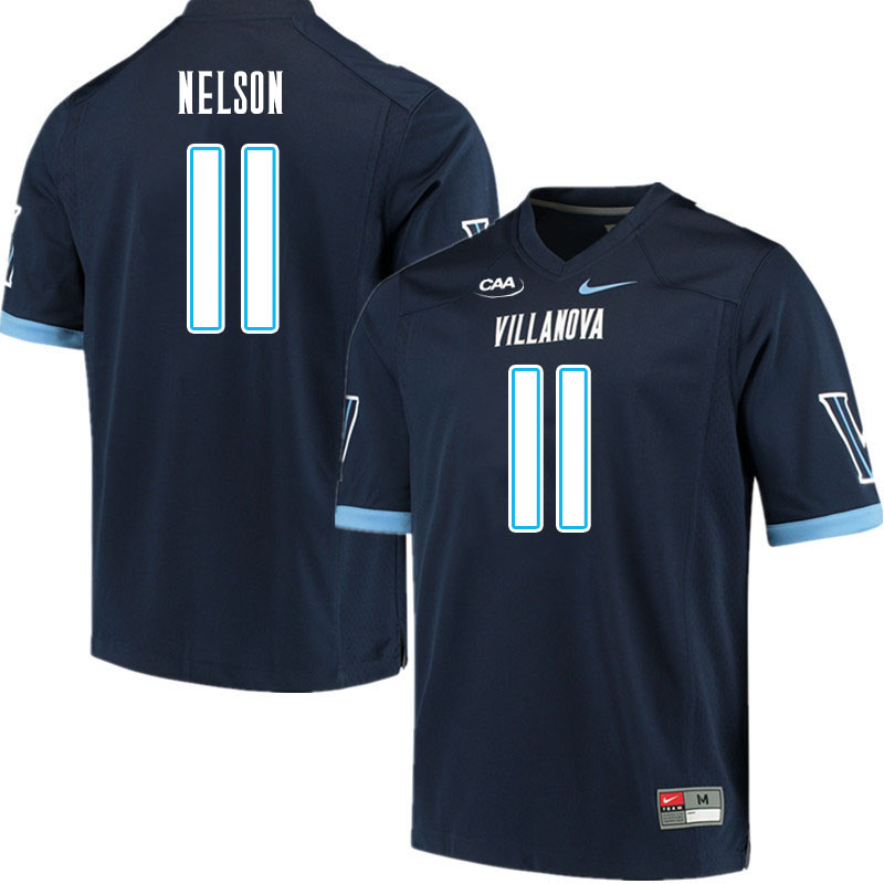 Men #11 Jordan Nelson Villanova Wildcats College Football Jerseys Stitched Sale-Navy Men #11 Jordan Nelson Villanova Wildcats College Football Jerseys Stitched Sale-Navy